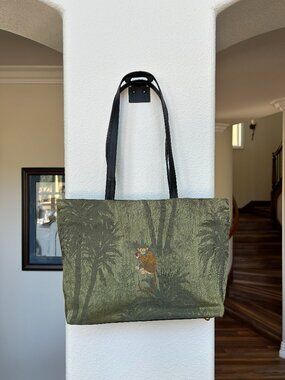 Rob Ference Los Angeles monkey motif tote